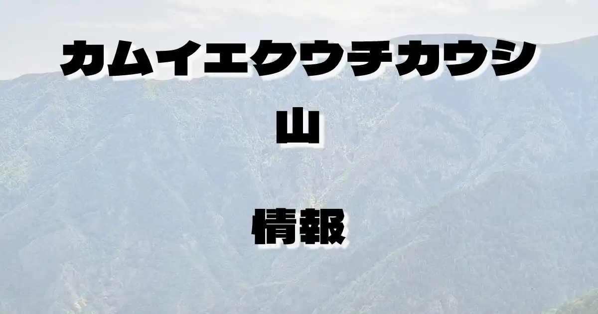 【カムイエクウチカウシ山】かむいえくうちかうしやま（日高山脈・北海道）の詳細情報